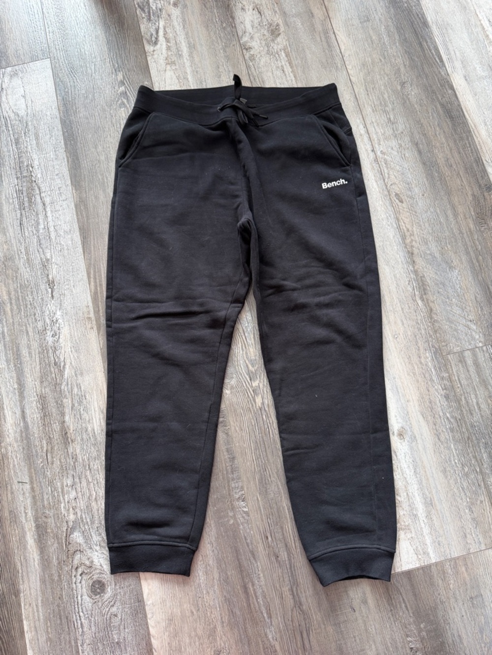 Bench Black Logo Sweatpants with Drawstring